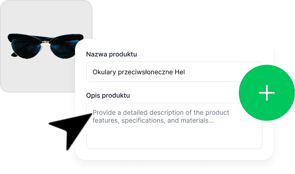Formular de adăugare a unui produs în panoul WebWave