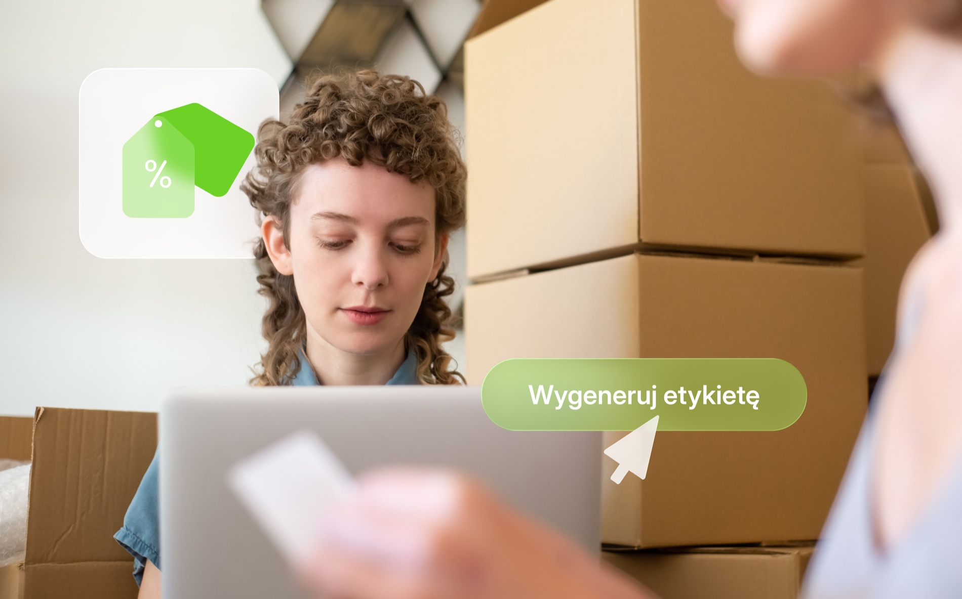 Împachetarea comenzilor și generarea unei etichete de expediere