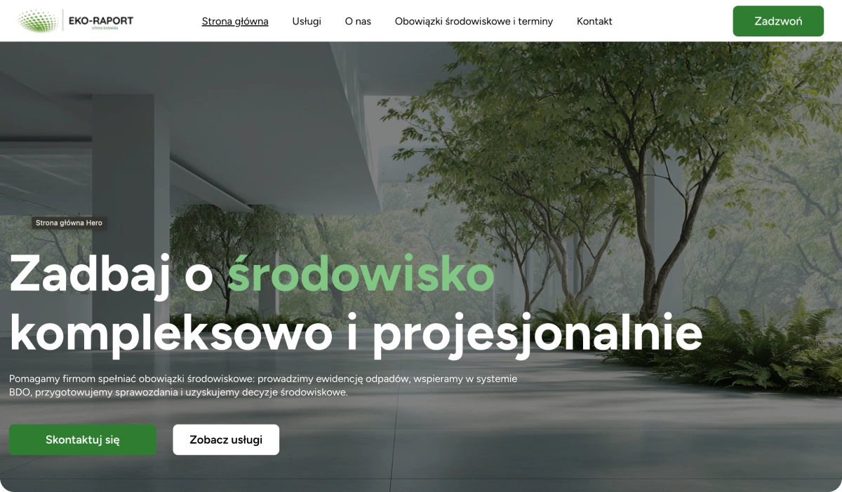 Realizare WebWave: EKO-RAPORT