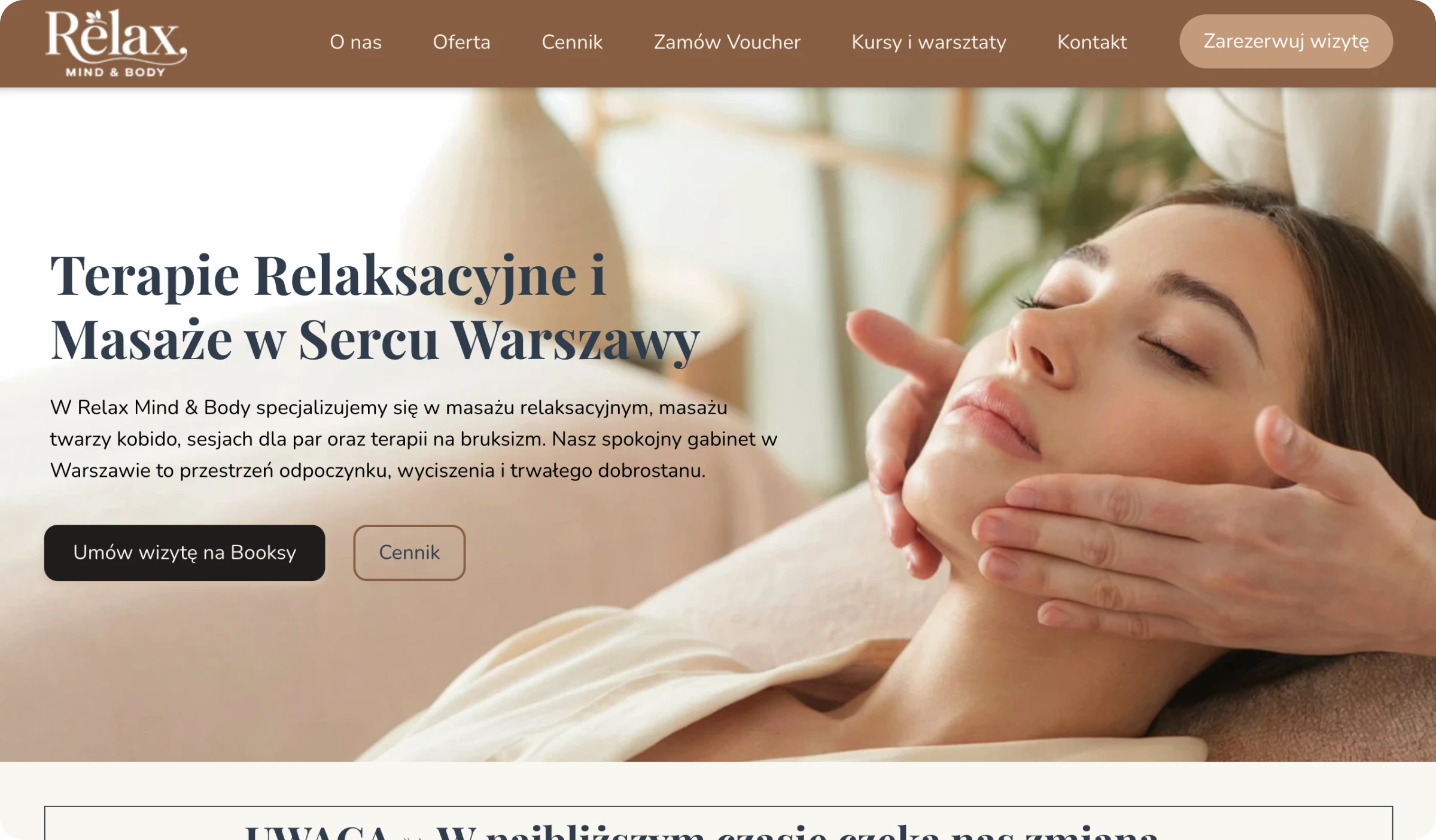 Realizare WebWave: Relax Mind & Body